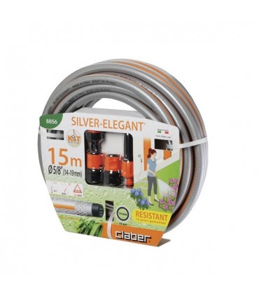 Claber 8856 5/8” Silver Elegant Hose Kit – 15m