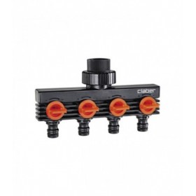Claber 8581 3/4” Male Threaded Four Way Adapter