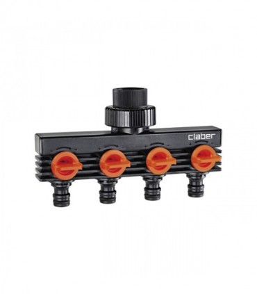 Claber 8581 3/4” Male Threaded Four Way Adapter