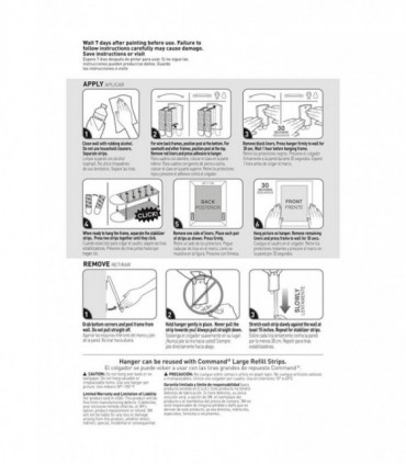 3M Command Sticky Nail Wire Backed Metal Hanger 17048 (3.6kg)
