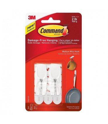 3M Command Medium Wire Toggle Hooks 17065ES