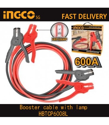 Ingco 600Amp Booster Cable with Lamp