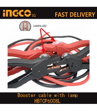 Ingco 600Amp Booster Cable with Lamp