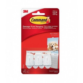 3M Command White Micro Hook 17066