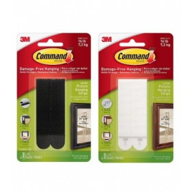 3M Command Large Picture Hanging Strips 17206 (Black / White)