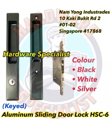 Hardware Specialist HSC-6 32mm Keyed Lock for Sliding Door