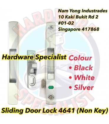 Hardware Specialist Aluminum Sliding Door Lock 4641 (Non Key)