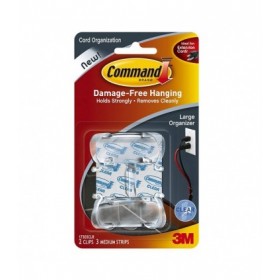 3M Command Clear Large Cord Organizer Clip 17303