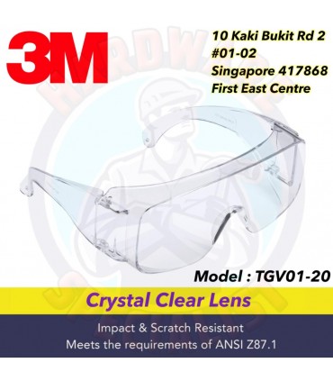 3M TGV01-20 Tour Guard V Protection Eyewear Safety Goggle