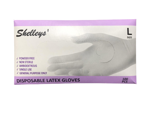 Shelley's Disposable Latex Gloves - Large_1