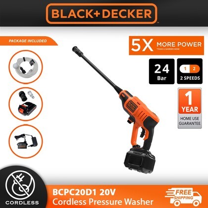 Black & Decker BCPC20D1 20V Cordless High Pressure Washer Water Jet Cordless Cleaner_1