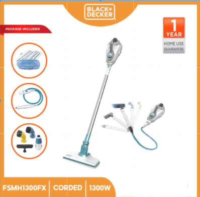 BLACK + DECKER 6 in 1 Steam Mop with Floor Extension_1