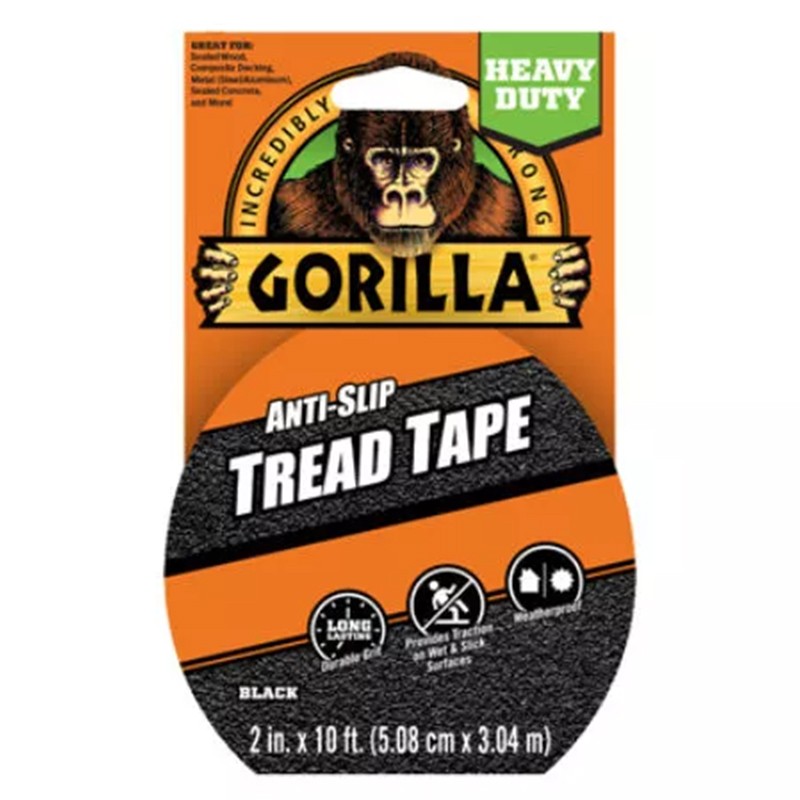 Gorilla Anti-Slip Tread Tape Black - 2 inch x 10 ft_1