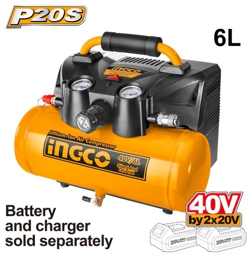 Ingco CACLI2003 40V Lithium-ion Air Compressor (Slient And Oil Free)_1