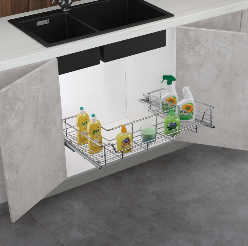 ecoWare Platinum Undersink U-Shaped Pull Out Basket_1
