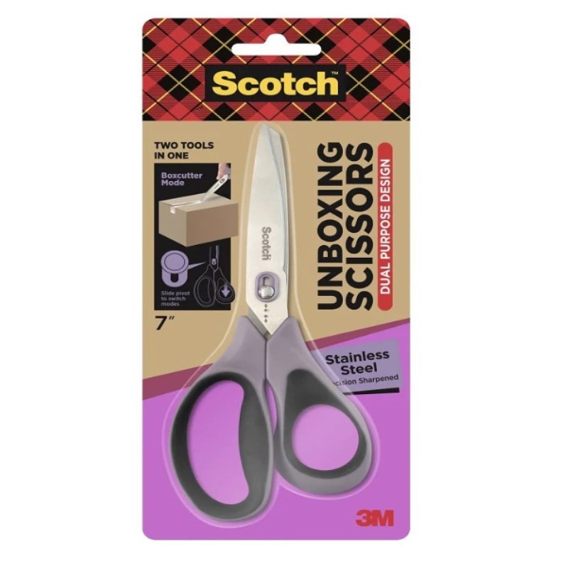 3M 1487 Scotch Stainless Steel Dual-Function 7 inch Unboxing Scissor_1