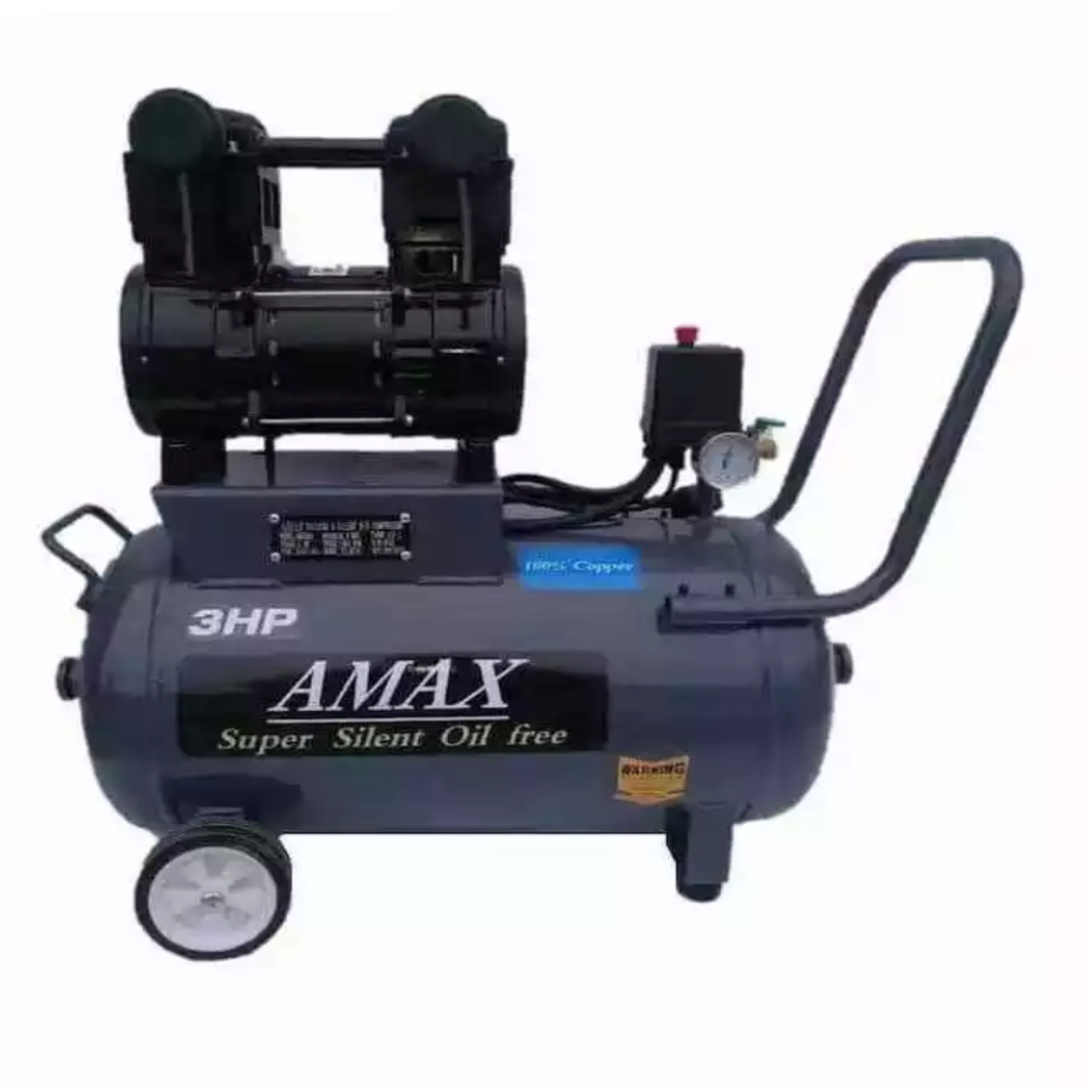Amax AM3050 Air Compressor Oil Free Single Stage Series 3HP 50L 8 BAR 230V 50Hz Low Noise/Oil Free(w/MOM Cert)_1