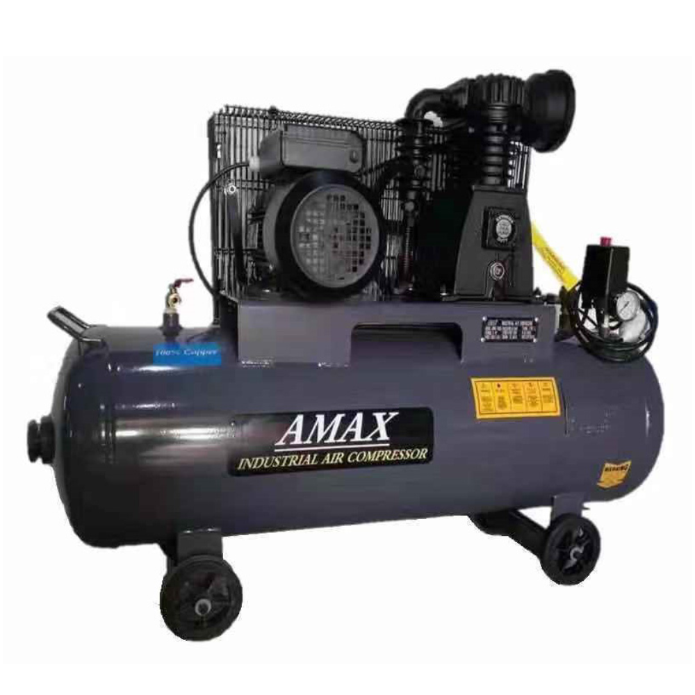Amax AM30-100H Air Compressor Belt Drive Single Stage Series 3HP 100L 8BAR 230V 50Hz (w/MOM Cert)_1