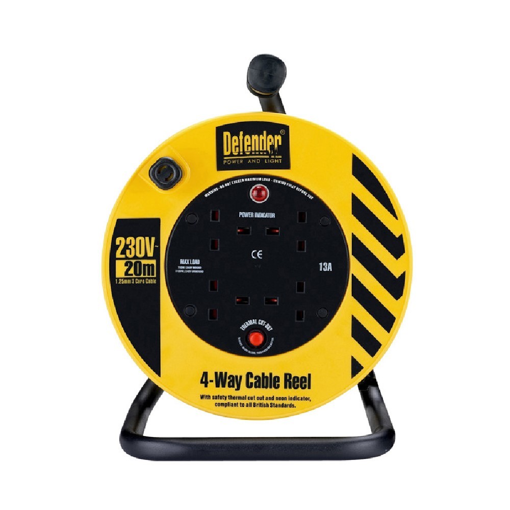 Defender 1.25MM Light Industrial Cable Reel - 20M_1