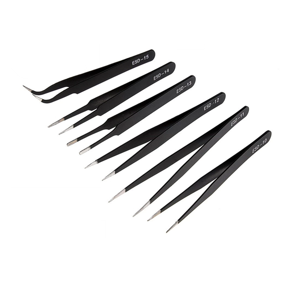 Hardware Specialist Anti Static Tweezers - 6 Pieces_1