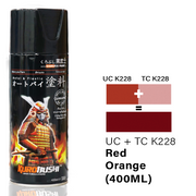 Samurai UCK228 + TCK228 Kawasaki Red Orange 2 Coat Spray Paint_1
