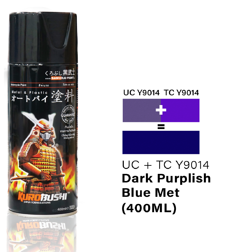 Samurai UCY9014 + TCY9014 Yamaha Deep Purplish Blue Met 2 Coat Spray Paint_1