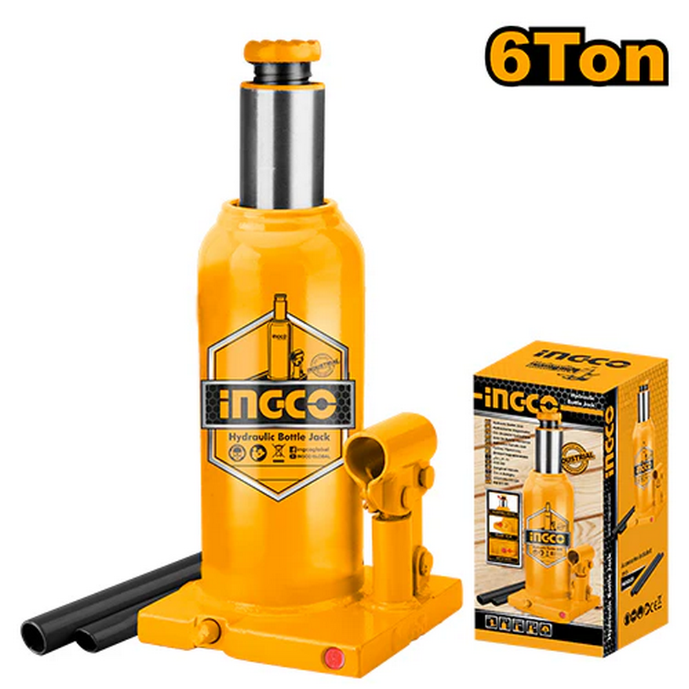 Ingco HBJ602 6 Tons Hydraulic Bottle Jack_2
