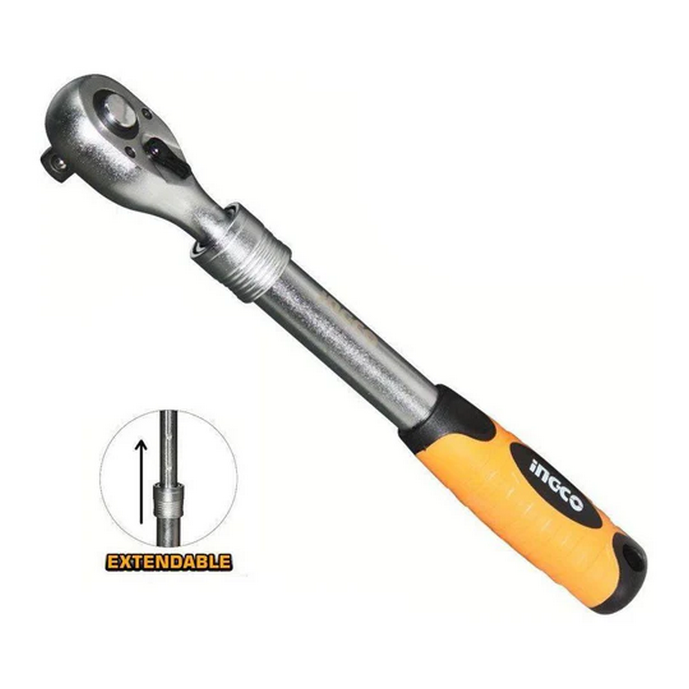 Ingco HRTH08128L 320-450mm 72T 1/2" Drain Extendable Ratchet Wrench_1