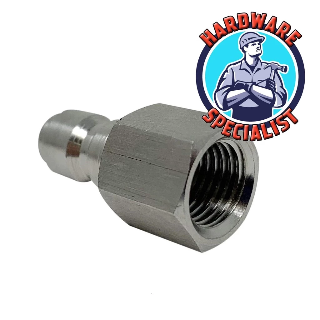 Hardware Specialist 3/8 Male Quick Click To G1/4 Male Threaded Pressure Washer Connector_2