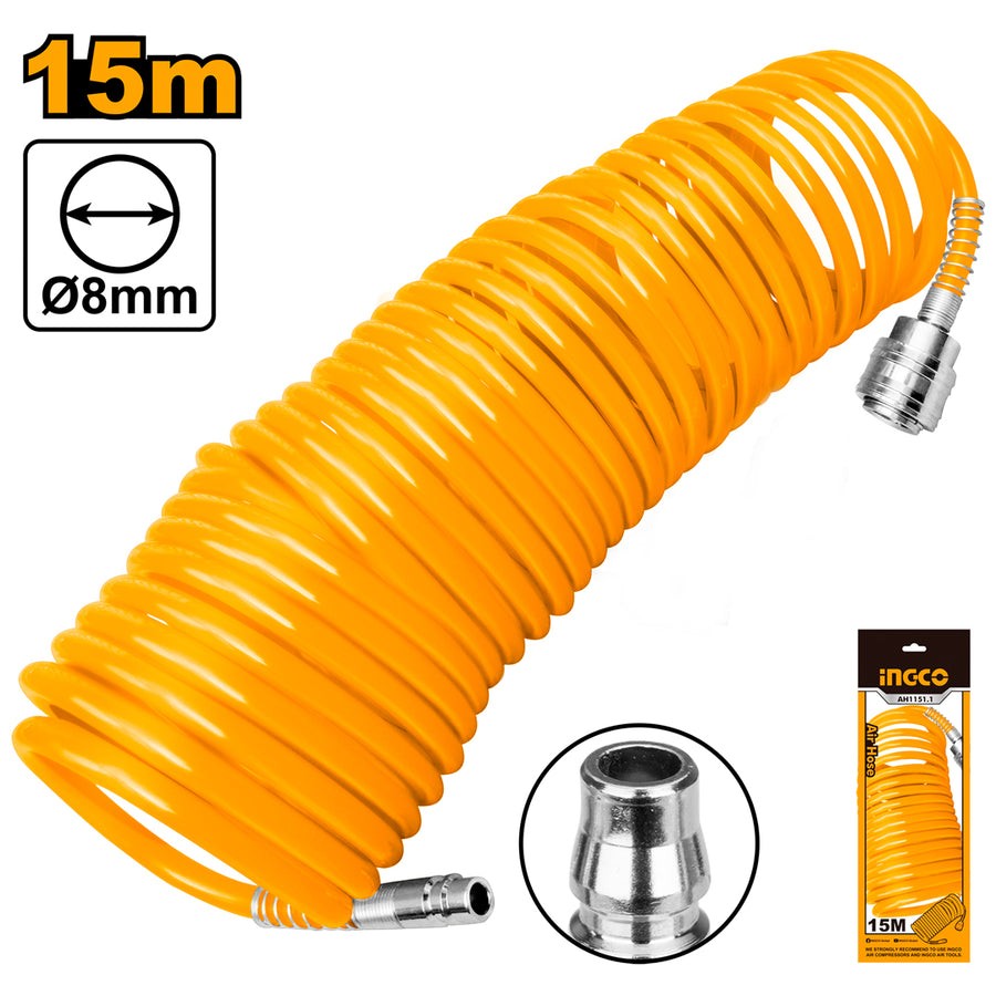 Ingco AH1151-3 Polyurethane 15M Heavy-Duty Air Hose_3