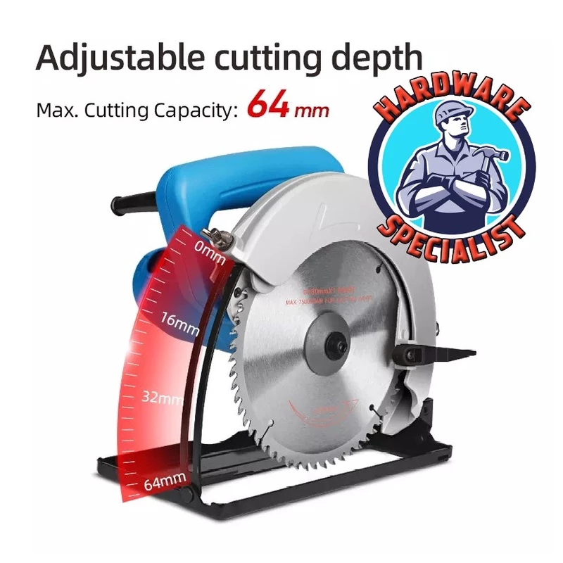 Dong Cheng DMY02-185 1100W Adjustable Bevel 7 inch Electric Circular Saw_4