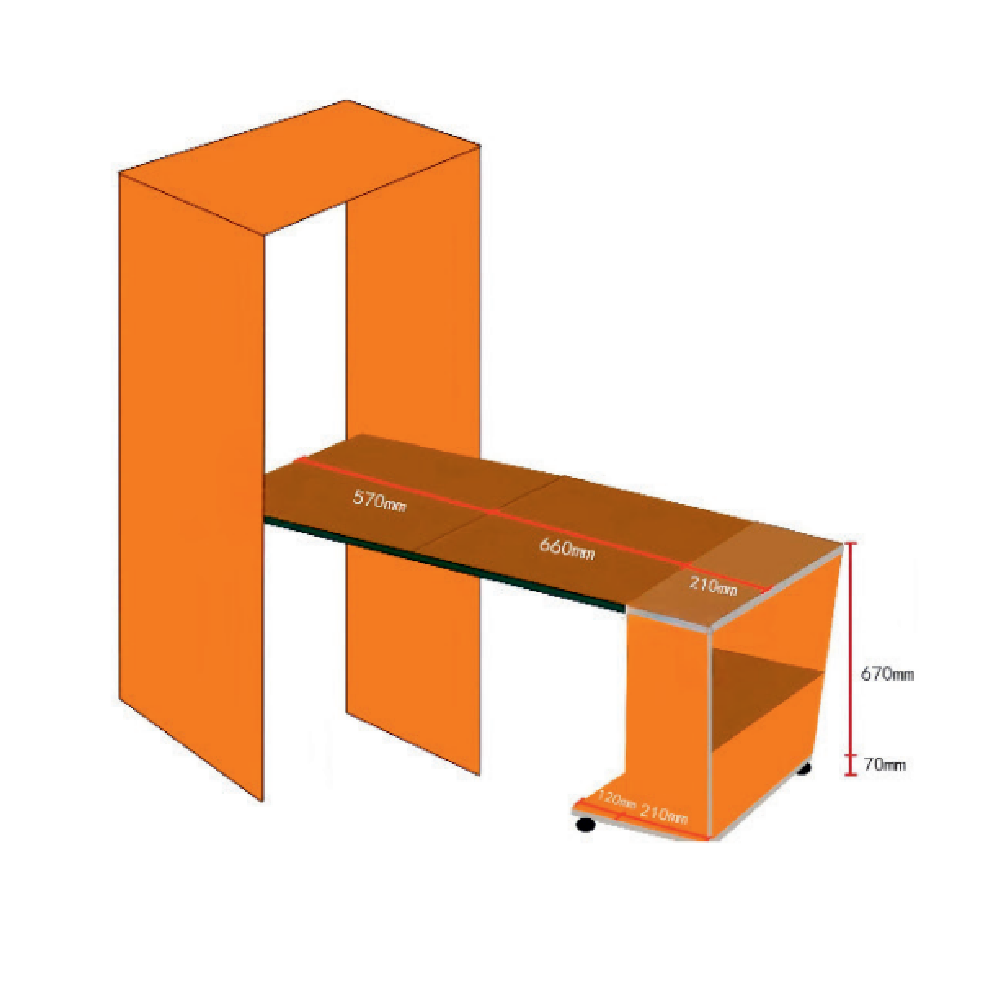 Moco MCT2021 Steel + Zinc Alloy Hidden Fold-up Table Fitting_3