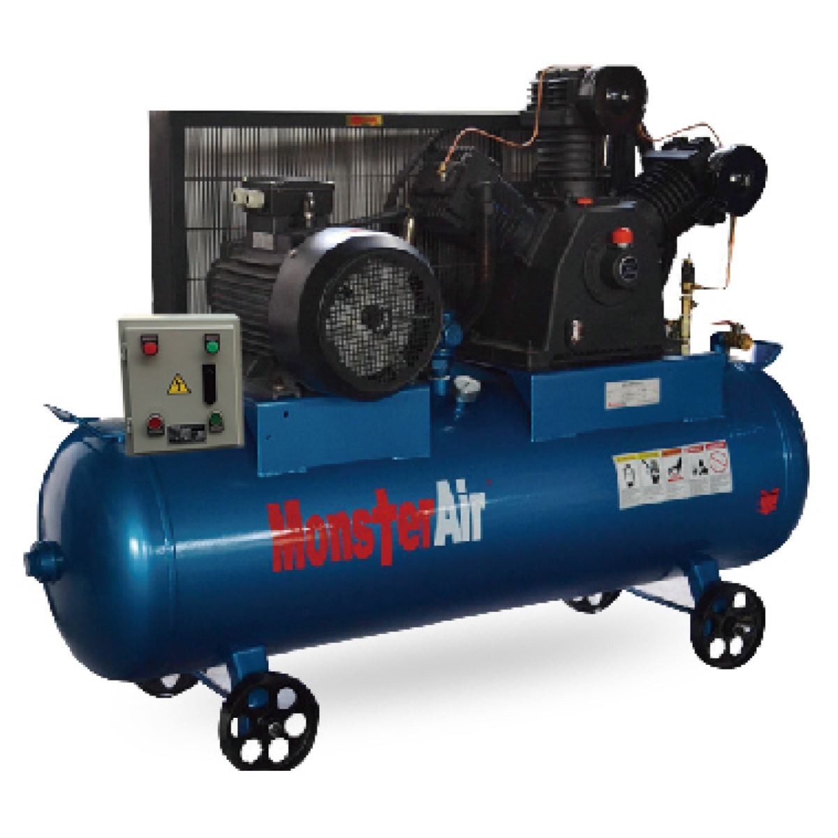 Monster Air FS150U-400H 15HP 400L Piston Belt Driven Oil Lubricated Air Compressor_2