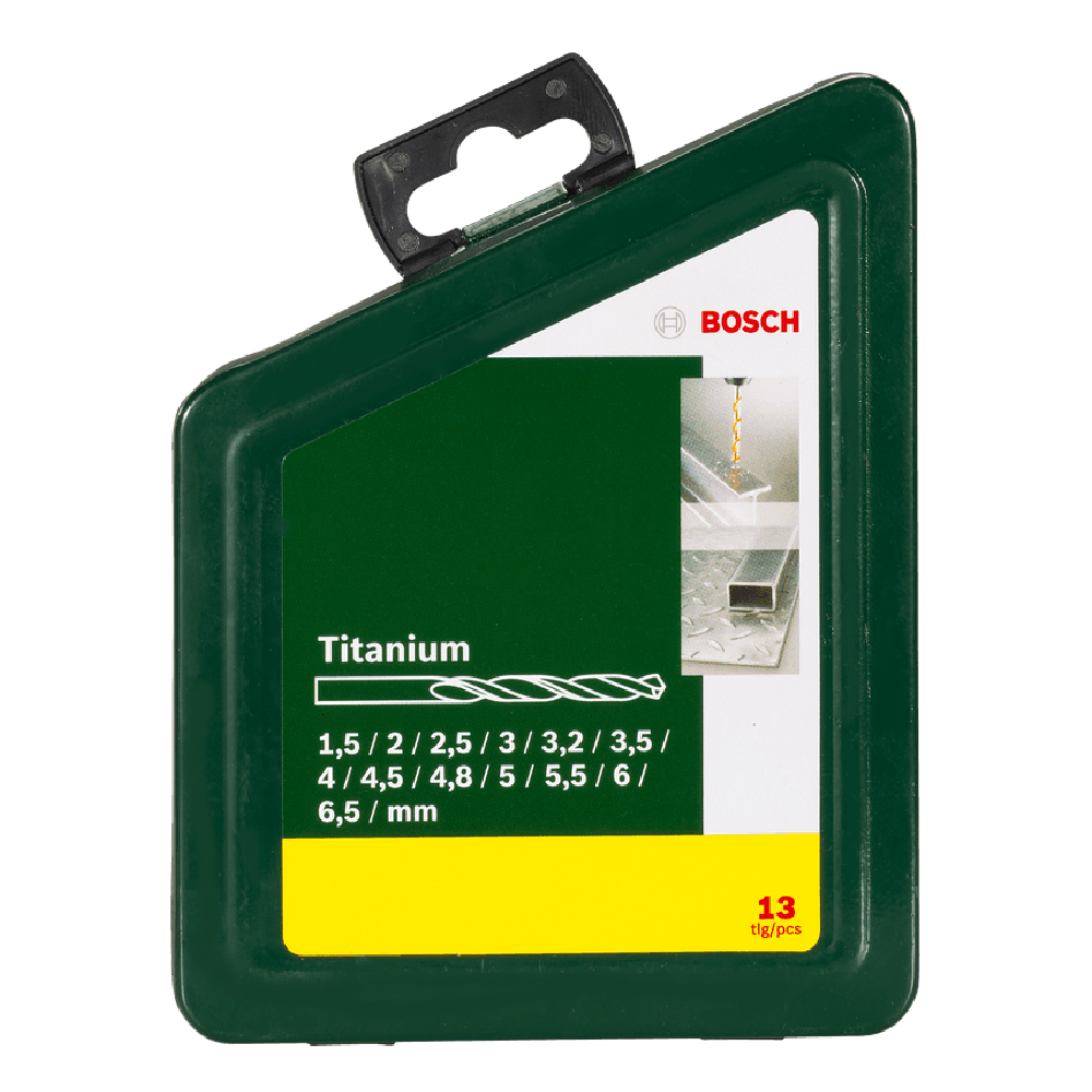 Bosch HSS Titanium 1.5–6.5mm Metal Drill Bit Set - 13 Pieces_2