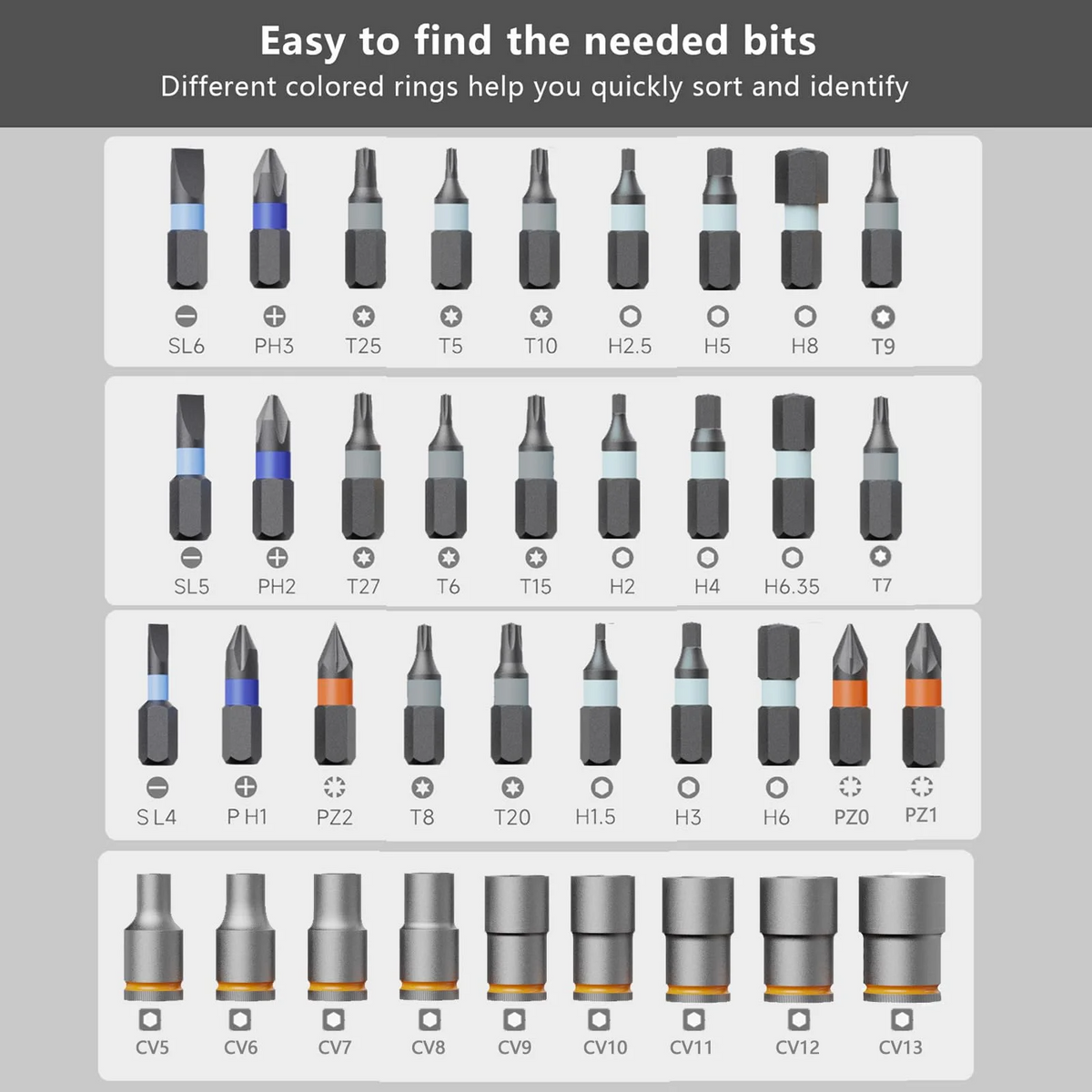 40 In 1 CR-V Multi-Bit Magnetic Ratchet Screwdriver Set_3