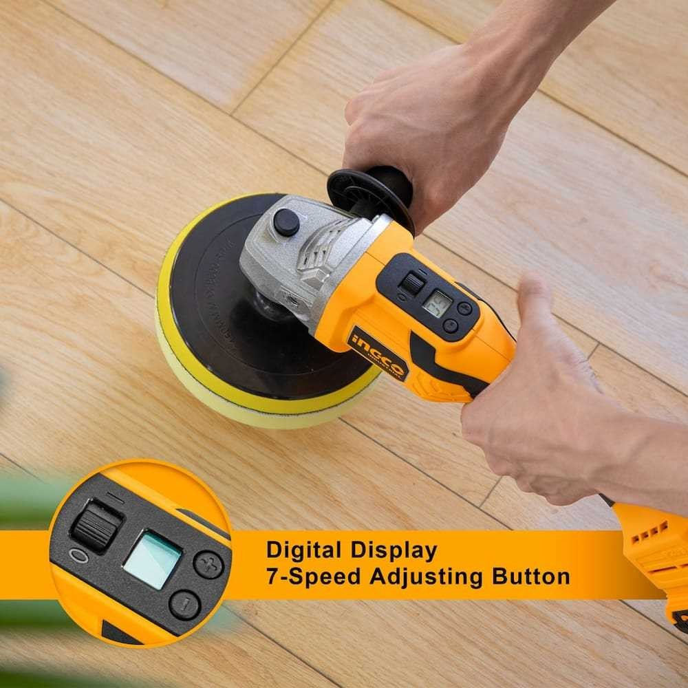 Ingco APLI2001 20V Lithium-Ion Cordless Angle Car Polisher