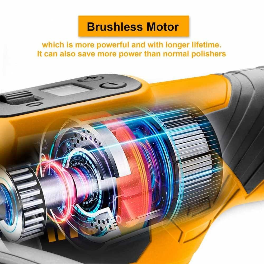 Ingco APLI2001 20V Lithium-Ion Cordless Angle Car Polisher