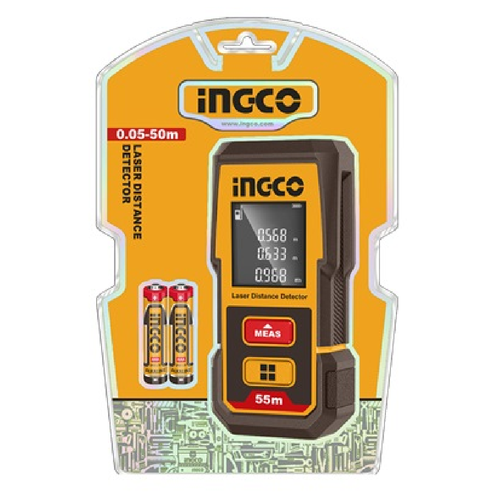 Ingco HLDD05086 55M Range Laser Distance Detector