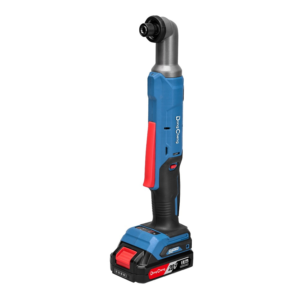 Dong Cheng DCPL05-8AM 20V MAX Brushless Cordless Angle Impact Driver Kit – 2 x 2.0Ah Batteries