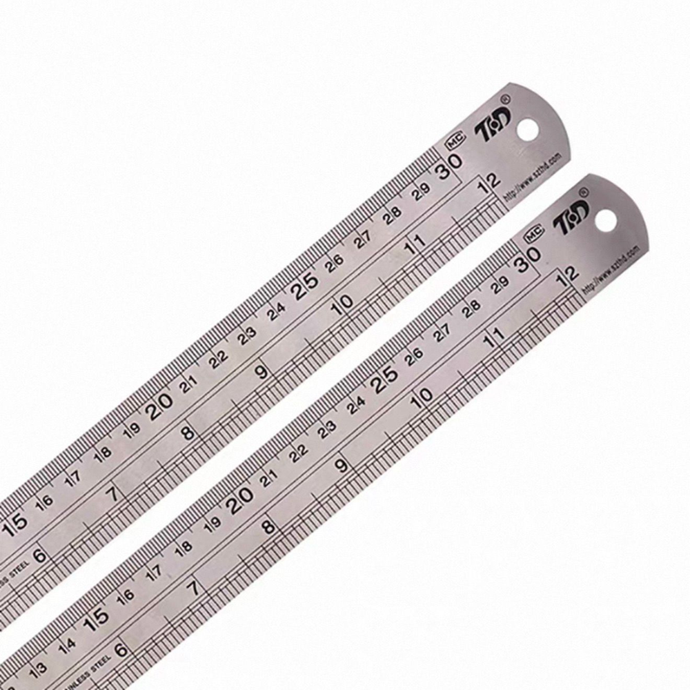 Stainless Steel Measuring Ruler - 30cm / 100cm Precision Scale