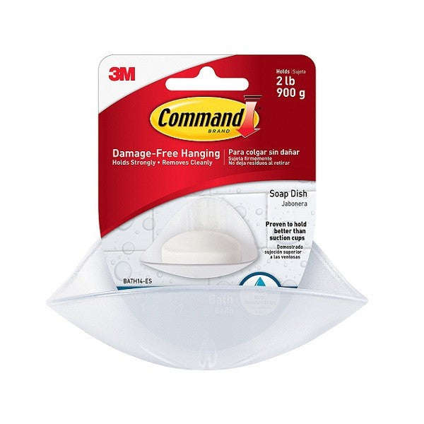 3M Command Frosted Soap Dish Bath14-ES