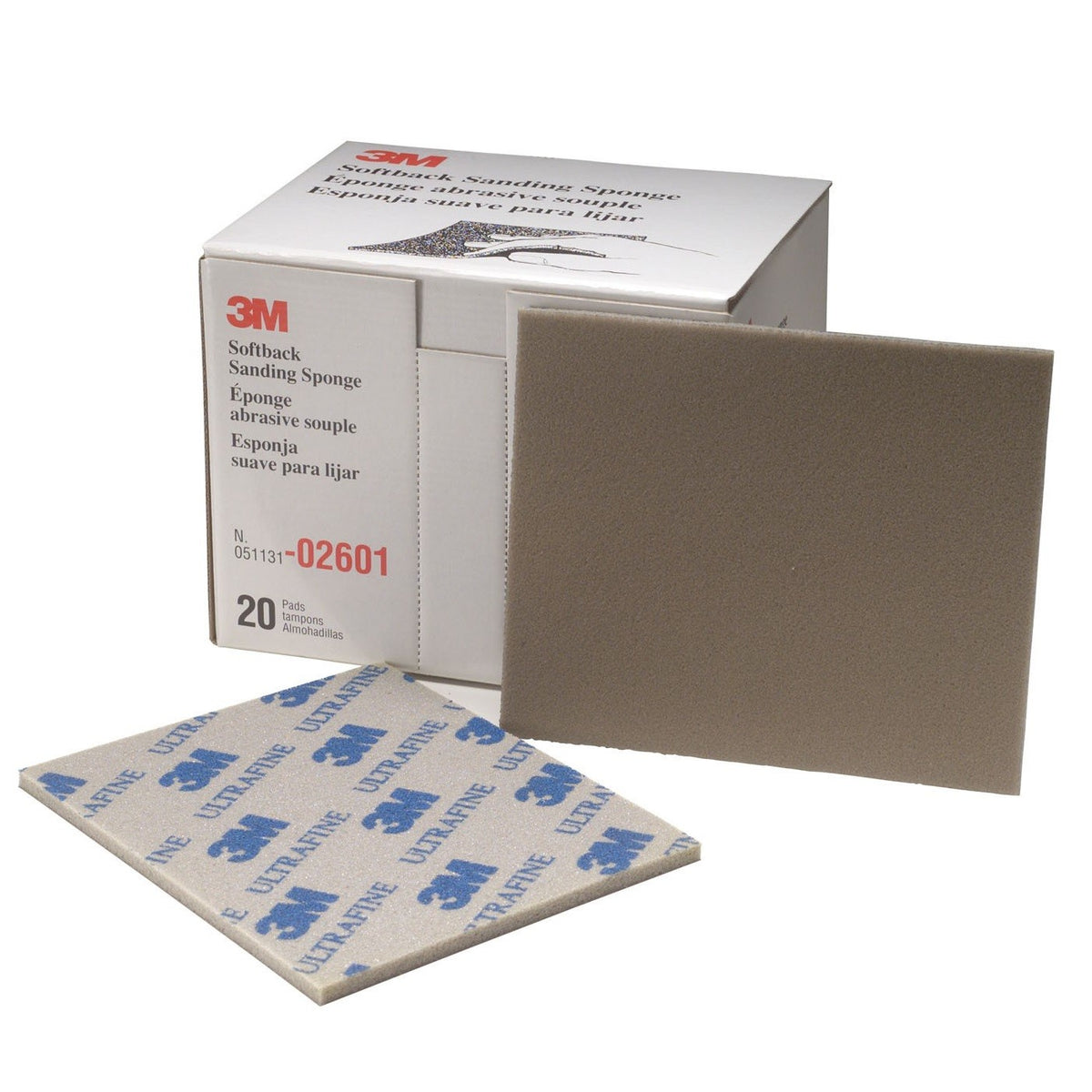 3M 02601 Softback Sanding Sponge (Ultrafine)