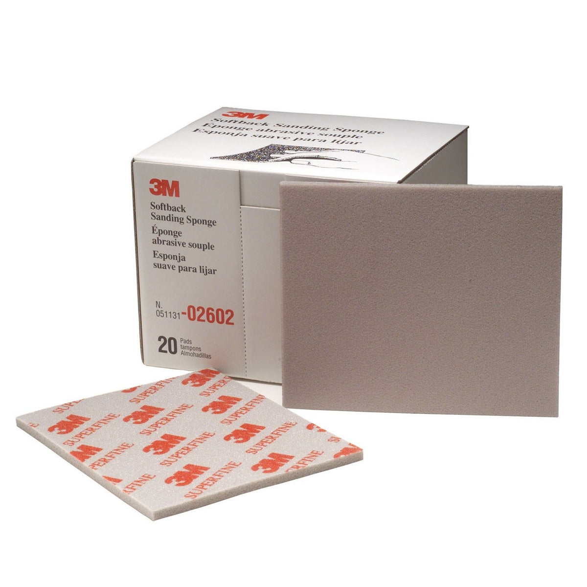 3M 02602 Softback Sanding Sponge (Superfine)