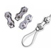 Stainless Steel 304 Wire Rope Double Grip Cable Clamp