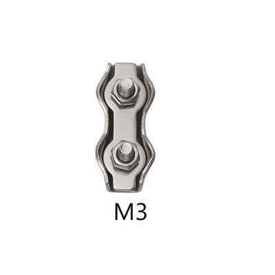 Stainless Steel 304 Wire Rope Double Grip Cable Clamp