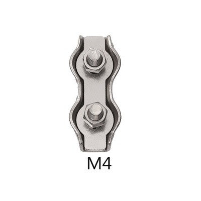 Stainless Steel 304 Wire Rope Double Grip Cable Clamp