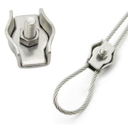 Stainless Steel 304 Wire Rope Single Grip Cable Clamp
