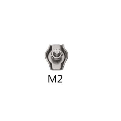 Stainless Steel 304 Wire Rope Single Grip Cable Clamp