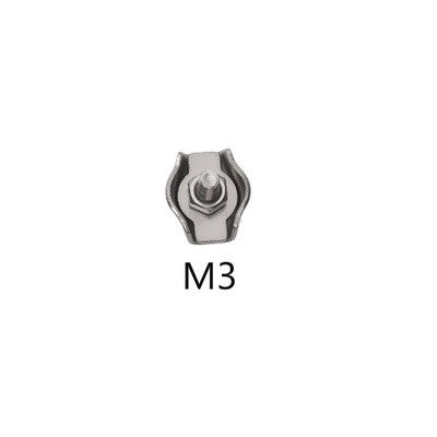 Stainless Steel 304 Wire Rope Single Grip Cable Clamp