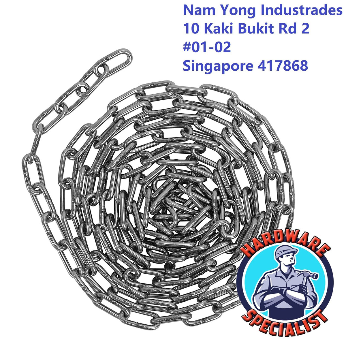 Stainless Steel 304 Striaght Link Chain
